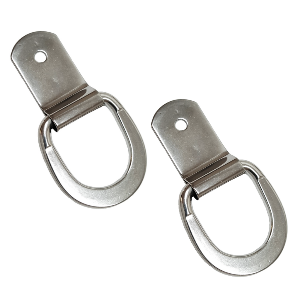 2 Pack Stainless Steel Saddle Repair Dee Clip 13/4" Dee Ring ⋆ Saddles N Such SMC