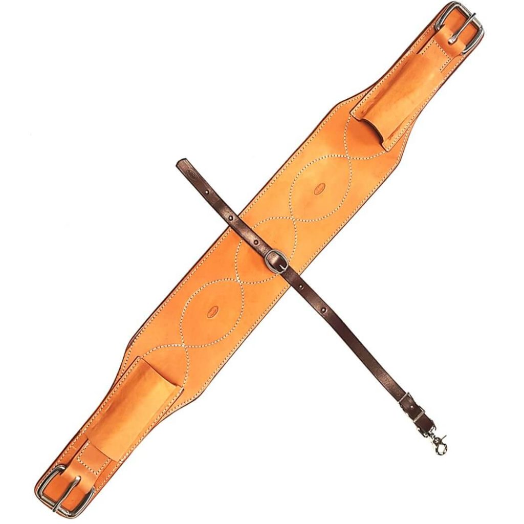 5" Western RoperWork Rear Flank Cinch With Connector Strap ⋆ Saddles N
