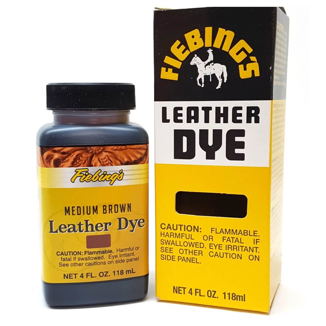Fiebing's Pro Leather Dye 4 oz. Medium Brown ⋆ Saddles N Such SMC