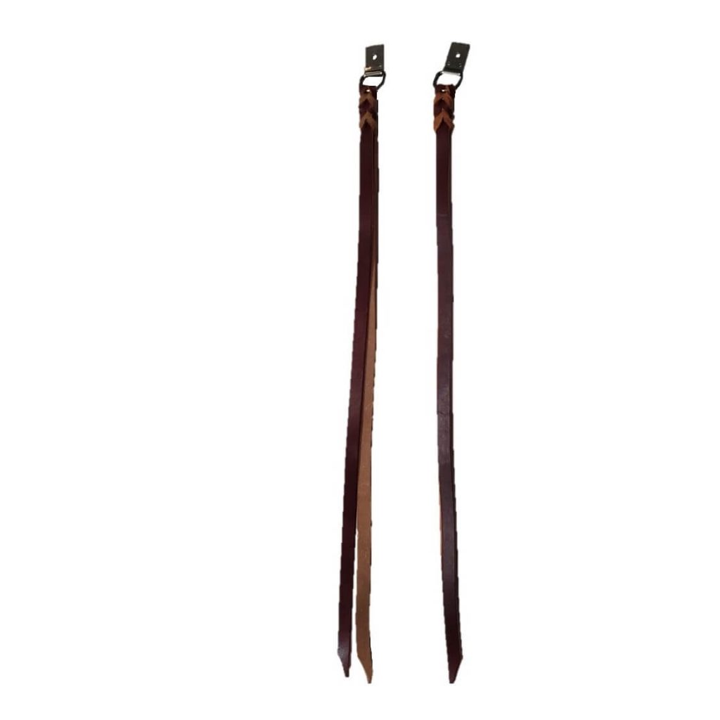Brown Leather Cowboy Saddle Strings W/ DeeClip 2 Pack 24" X 1/2" ⋆