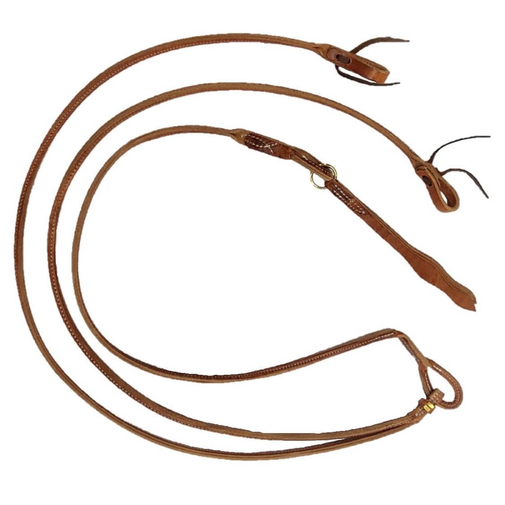 Heavy Duty Horse Tack Challenger USA Horse Tack Western Beta PU Vegan Leather Made In USA Roper Rein 975BE508BL 975H555 Model Rein