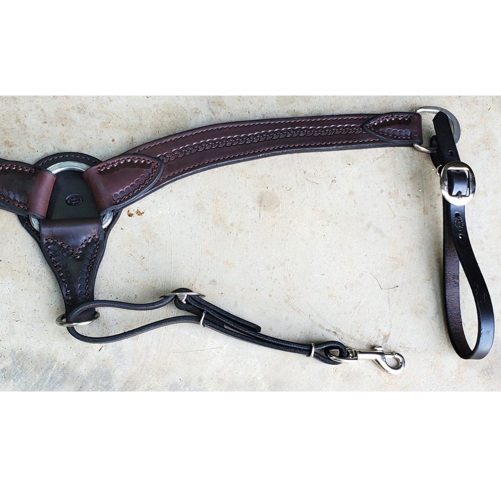 Têtière Western Lourde Pour Roping, Vickers Saddlery, Sur Mesure, Neuve USA