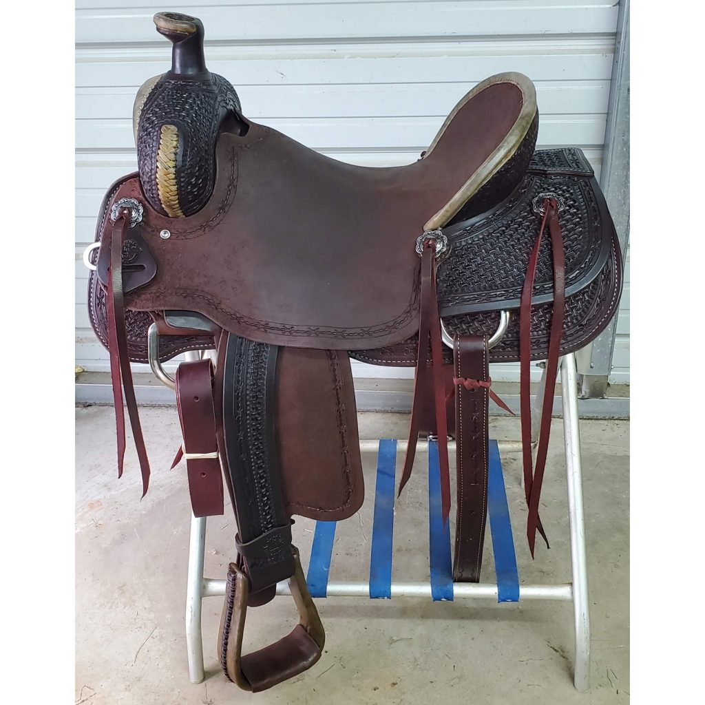 17" Will James hard tail Ranch Roper with Rawhide chocolate color by