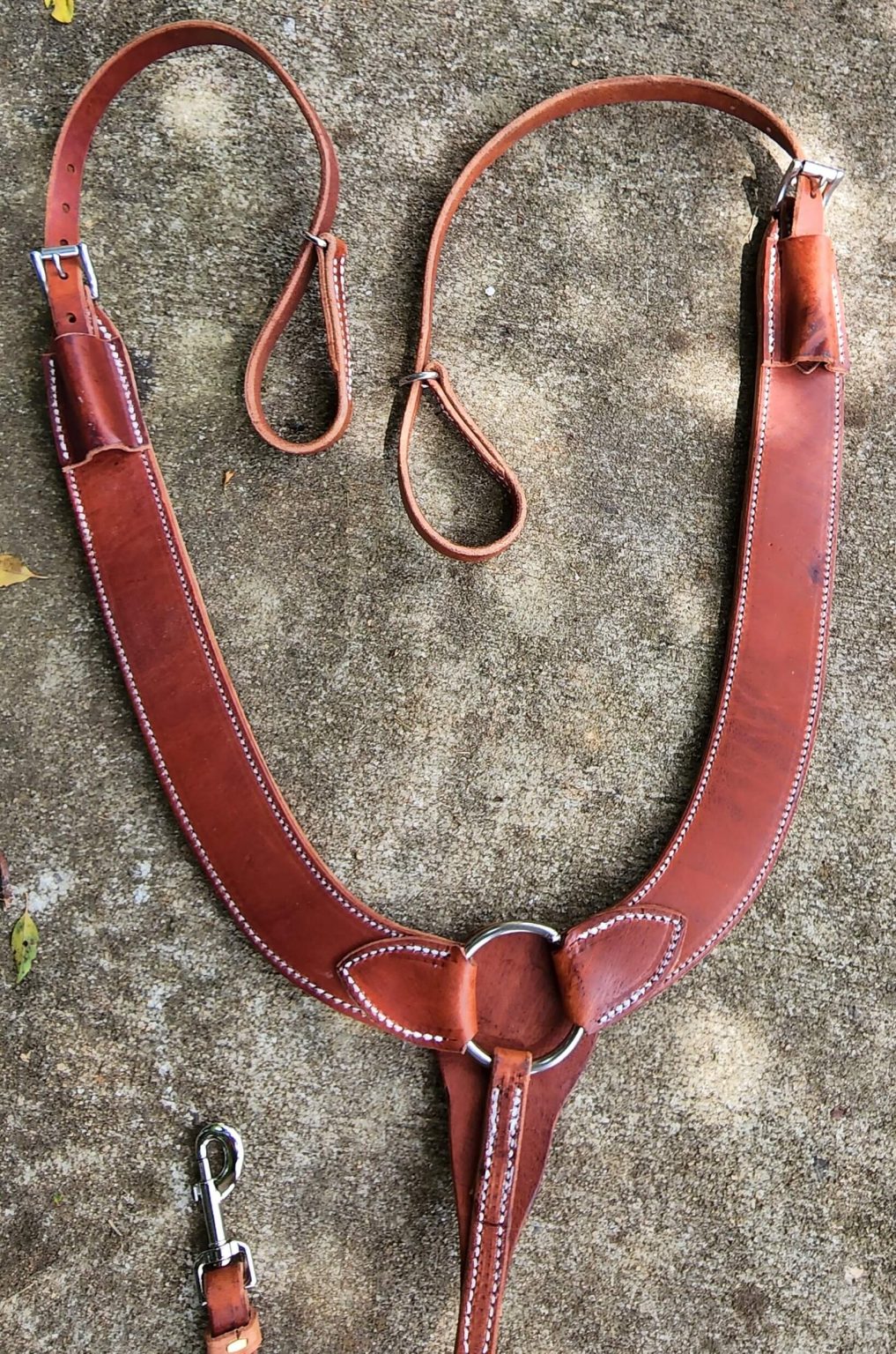 Smaller Western Herman Oak Horse Pulling Breast Collar ⋆ Saddles N Such SMC