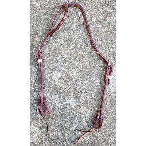 New! Leather One Eared Bridle- quick change bit ends