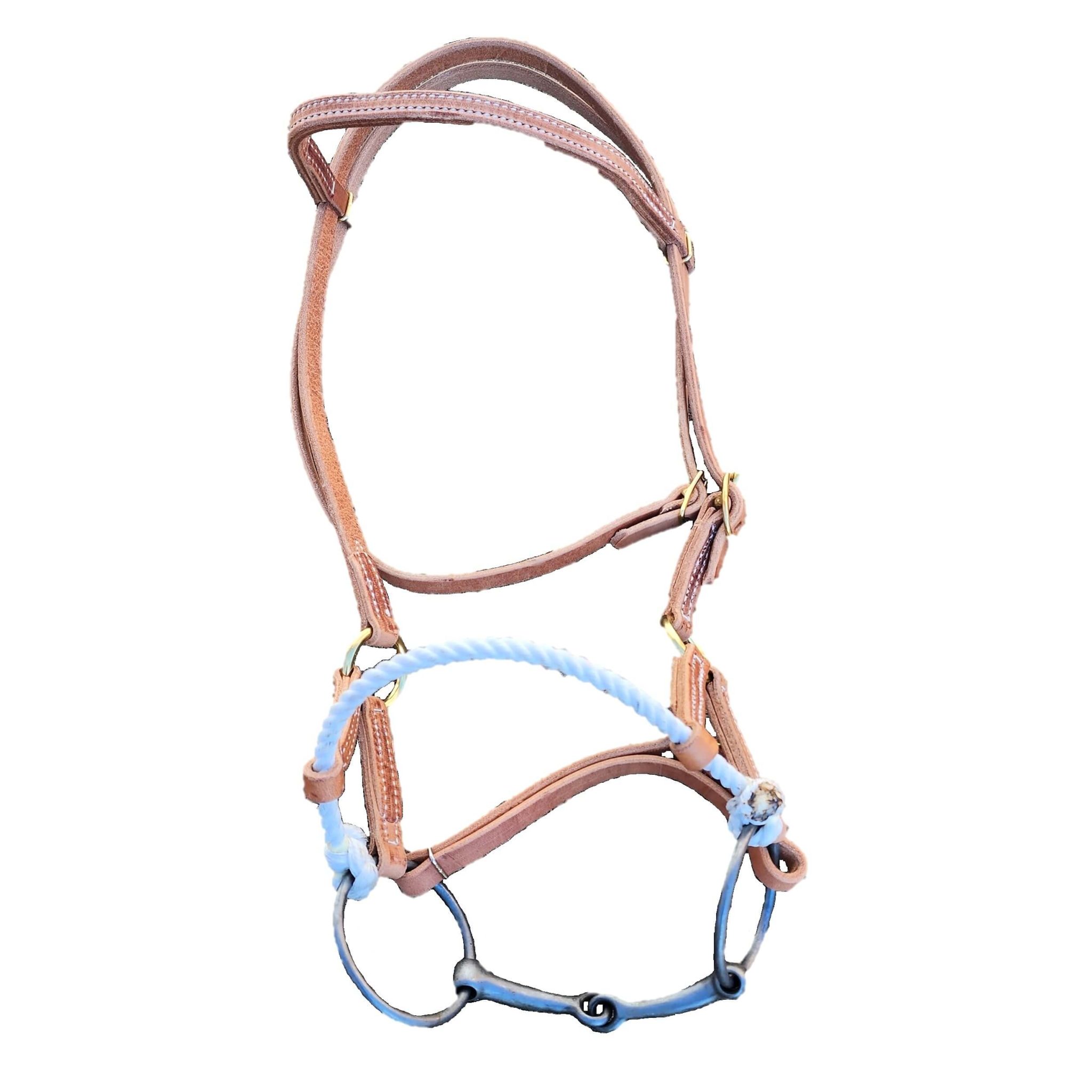 Side Pull Bit Western Horse Leather Headstall Single Rope Side Pull w/Bit ⋆ Saddles N ...