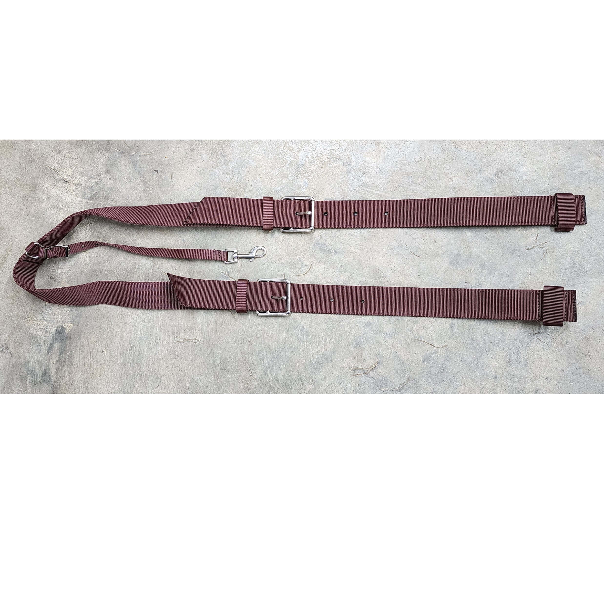 thumbnail image 2 of Premium Leather Western Saddle Back Cinch - 2.75" Wide With Roller Buckles (Multiple Styles 2 of 9