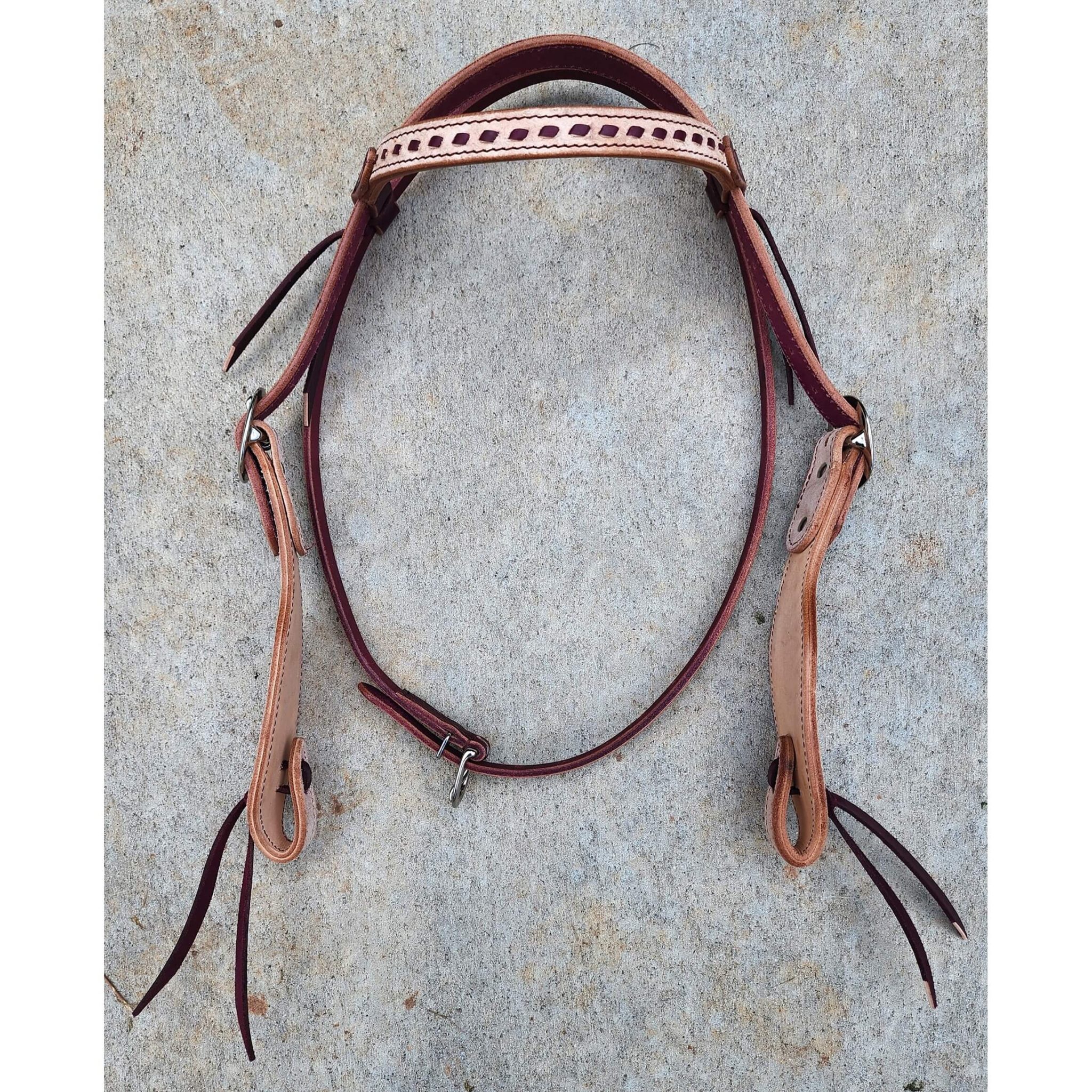 MUSEAU DE CHEVAL En Cuir Western Avec Lanières Latigo – Taille 1 1/4, Super Robuste Pour L’équitation