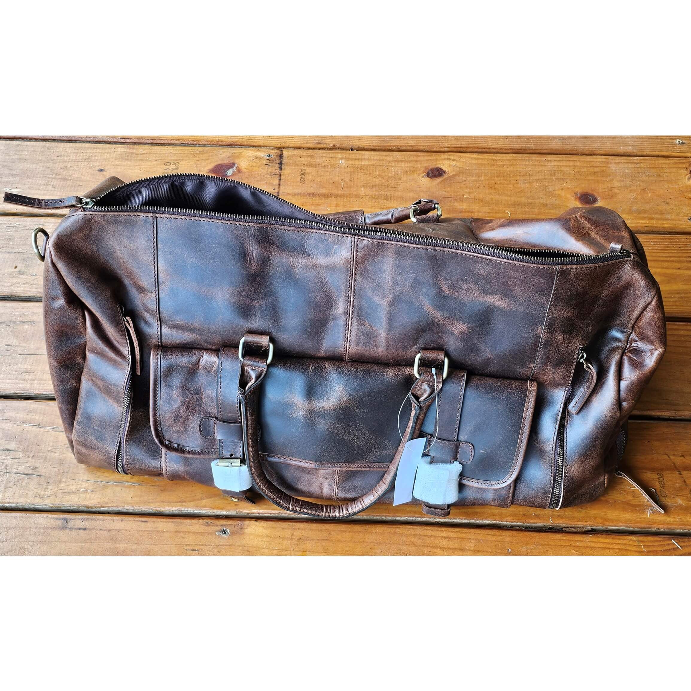 24 in dk brn duffel