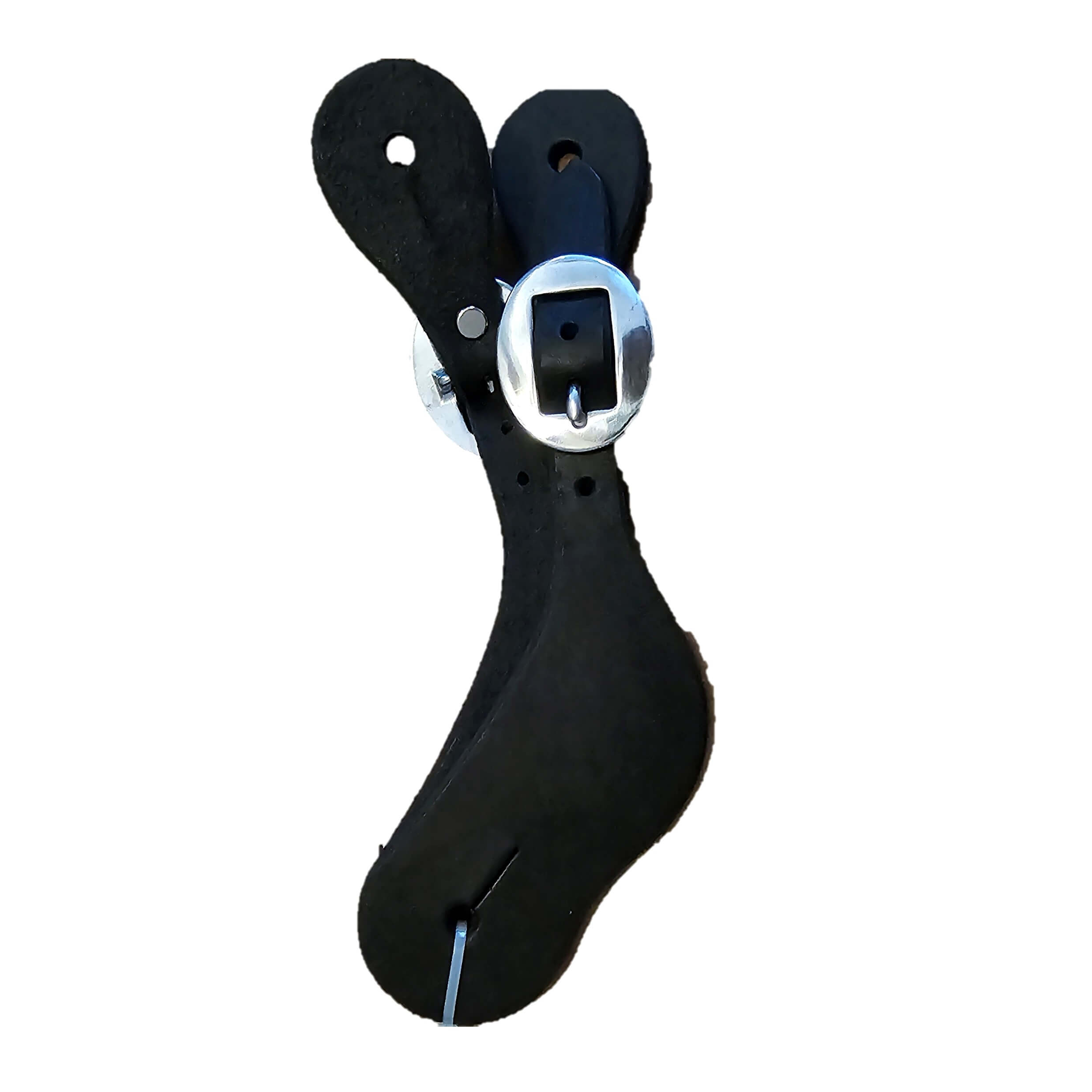Women’s Black Western Contour Spur Straps w/Stainless Steel Hardware